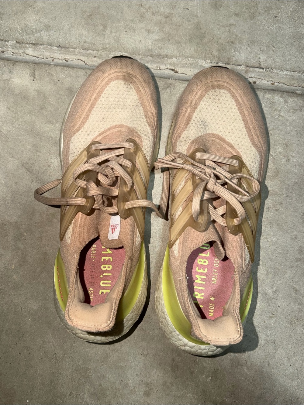adidas Ultraboost 21 FY0399 Beige Dusty Pink Running Shoes Women’s 9